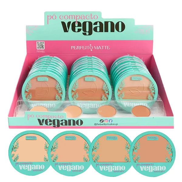 Pó Compacto Vegano Febella